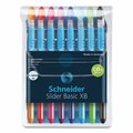 Classroom Creations 1.4mm Schneider Slider Stick Ballpoint Pen, Multi Color Ink & Barrel, 8PK CL3765967